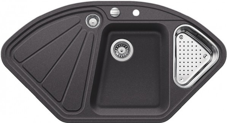 Мойка Бланко Delta-F темная скала чаша справа 521262 фото 1 Мойка Blanco Delta-F темная скала чаша справа 521262 фото 1