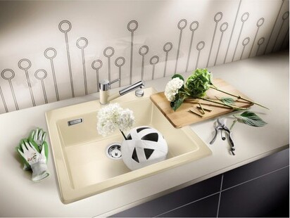 Мойка Бланко PALONA 6 PuraPlus черный клапан-автомат InFino 524738 фото 1 Мойка Blanco PALONA 6 PuraPlus черный клапан-автомат InFino 524738 фото 1