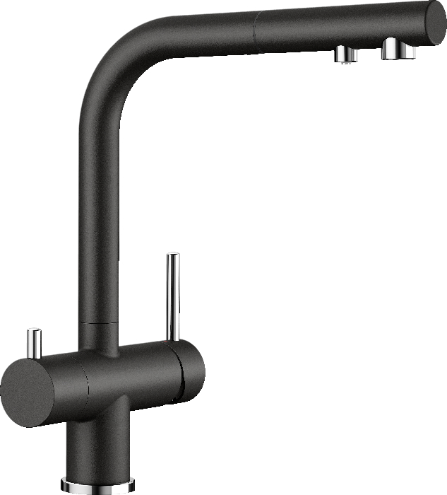 Смеситель Бланко FONTAS-S II SILGRANIT черный 526158 фото 1 Смеситель Blanco FONTAS-S II SILGRANIT черный 526158 фото 1