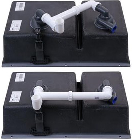 Мойка Blanco SUBLINE 430/270-U жемчужный клапан-автомат InFino 523154 фото 1