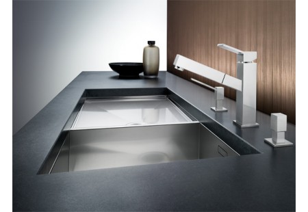 Смеситель Бланко Quadris-S нержавеющая сталь 514606 фото 3 Смеситель Blanco Quadris-S нержавеющая сталь 514606 фото 3