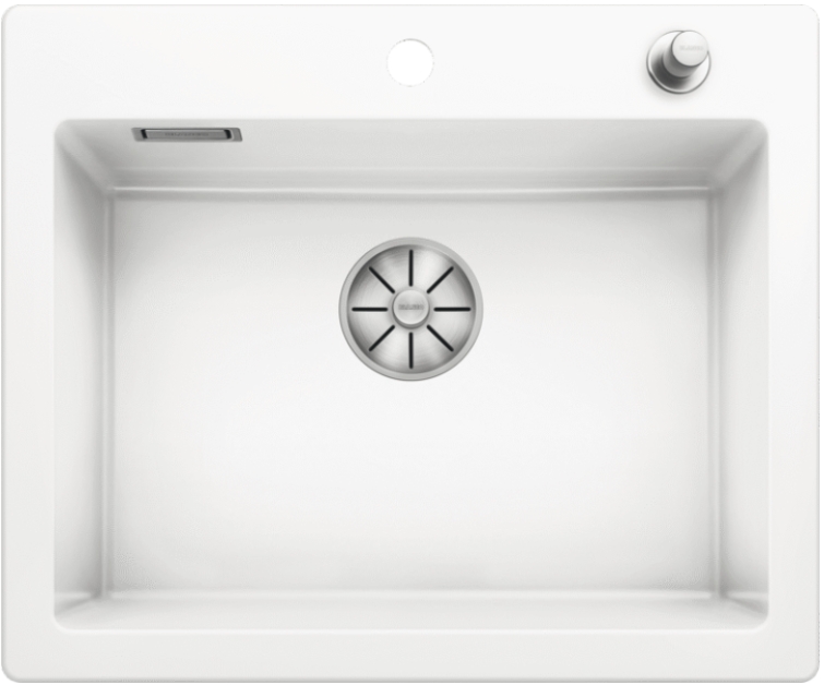 Мойка Бланко PALONA 6 PuraPlus белый глянцевый клапан-автомат InFino 524731 фото 2 Мойка Blanco PALONA 6 PuraPlus белый глянцевый клапан-автомат InFino 524731 фото 2