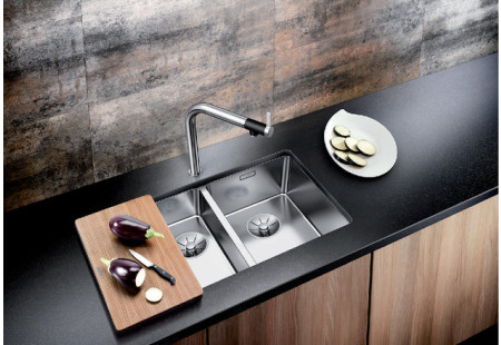 Мойка Blanco Andano 340/180-U нержавеющая сталь полированная чаша справа клапан-автомат InFino 522977 фото 2