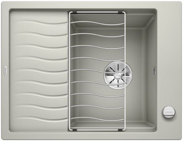 Мойка Бланко Elon 45S жемчужный клапан-автомат InFino 524817 фото 1 Мойка Blanco Elon 45S жемчужный клапан-автомат InFino 524817 фото 1