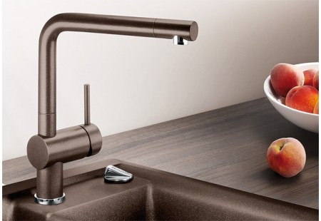 Смеситель Бланко Linus Silgranit кофе 516707 фото 3 Смеситель Blanco Linus Silgranit кофе 516707 фото 3