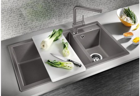 Мойка Бланко Metra 9 алюметаллик клапан-автомат InFino 513268 фото 5 Мойка Blanco Metra 9 алюметаллик клапан-автомат InFino 513268 фото 5