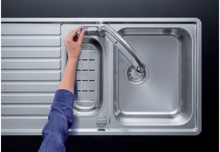 Смеситель Blanco SOLENTA-S Senso Рычаг управления слева хром 523126 фото 2