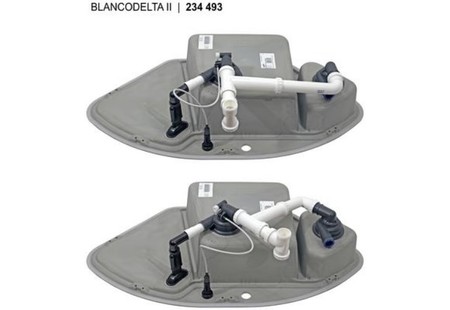 Мойка Blanco DELTA II-F антрацит чаша справа клапан-автомат InFino 523670 фото 3