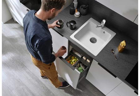 Мойка Бланко NAYA 45 SILGRANIT антрацит клапан-автомат InFino 525222 фото 4 Мойка Blanco NAYA 45 SILGRANIT антрацит клапан-автомат InFino 525222 фото 4