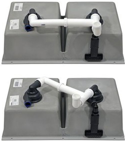 Мойка Blanco SUBLINE 350/350-U SILGRANIT шампань клапан-автомат InFino 523580 фото 4