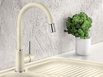 Смеситель Бланко MIDA-S SILGRANIT жемчужный 521463 фото 4 Смеситель Blanco MIDA-S SILGRANIT жемчужный 521463 фото 4