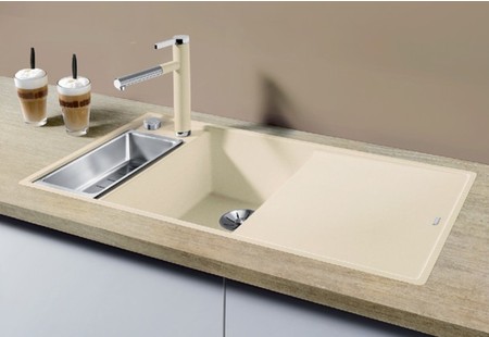 Мойка Бланко AXIA III 6 S-F черный чаша слева клапан-автомат InFino 525853 фото 2 Мойка Blanco AXIA III 6 S-F черный чаша слева клапан-автомат InFino 525853 фото 2