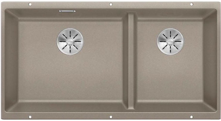 Мойка Blanco SUBLINE 480/320-U серый бежевый клапан-автомат InFino 523591 фото 2