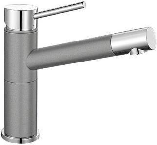 Смеситель Бланко Alta compact chrome/Silgranit алюметаллик 515316 фото 1 Смеситель Blanco Alta compact chrome/Silgranit алюметаллик 515316 фото 1