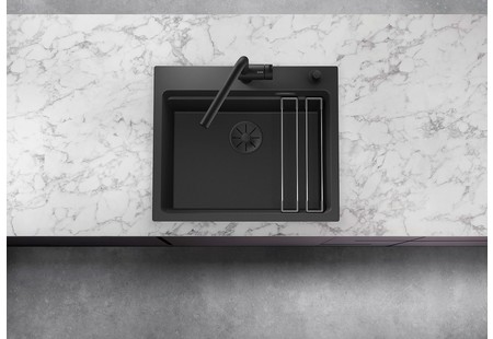 Мойка Blanco Etagon 6 черный клапан-автомат InFino 526339 фото 9