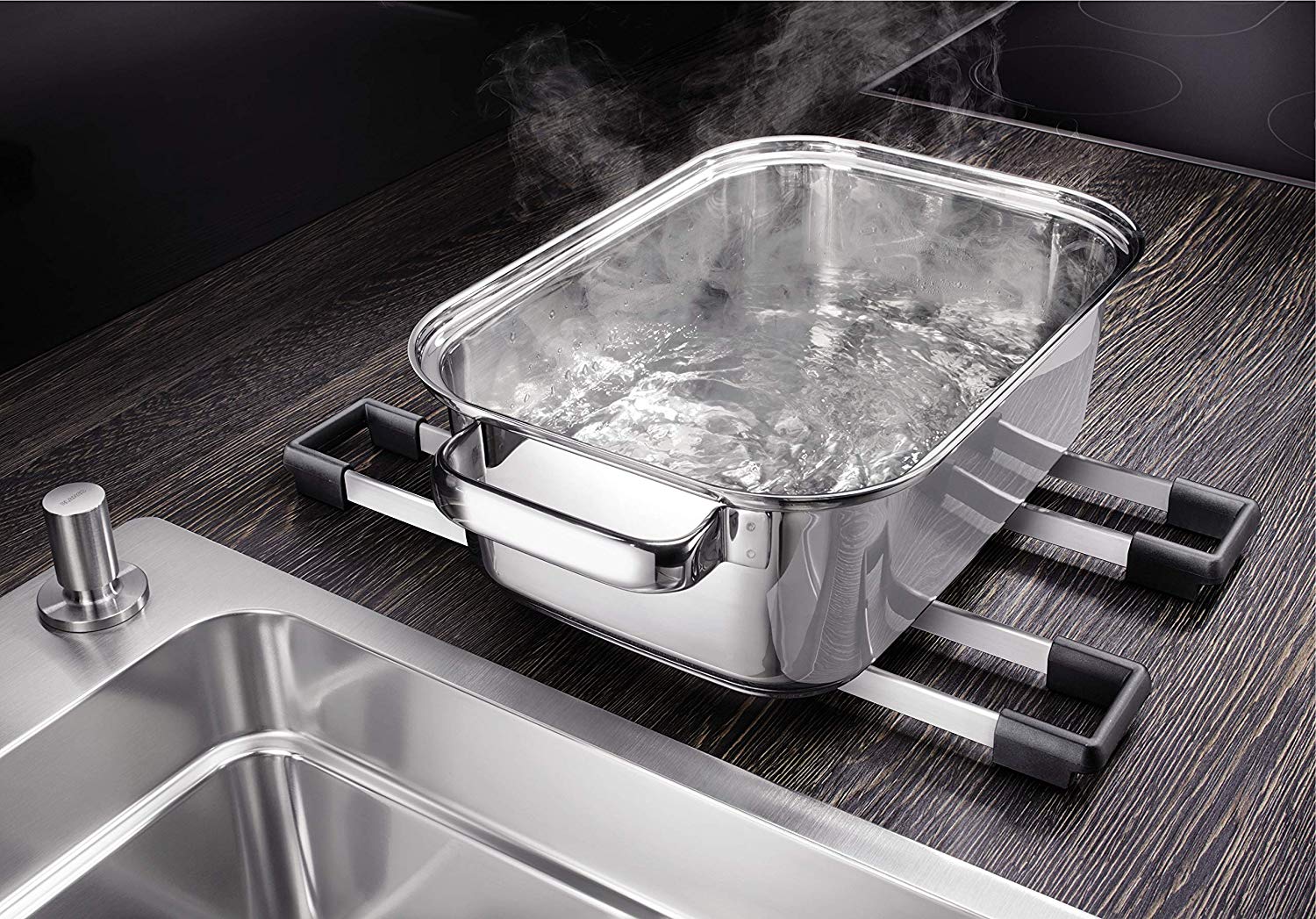 Мойка Blanco Etagon 500-IF/A нержавеющая сталь полированная клапан-автомат InFino 521748 фото 9