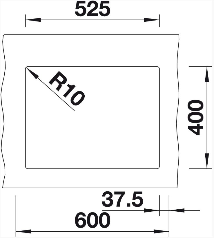 Схема встраивания 5 для мойки Blanco SUBLINE 340/160-U SILGRANIT кофе клапан-автомат InFino 523567
