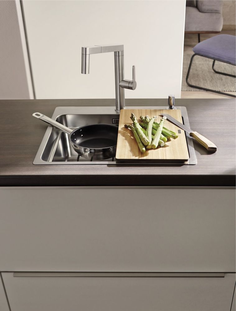 Мойка Blanco Etagon 500-IF/A нержавеющая сталь полированная клапан-автомат InFino 521748 фото 5