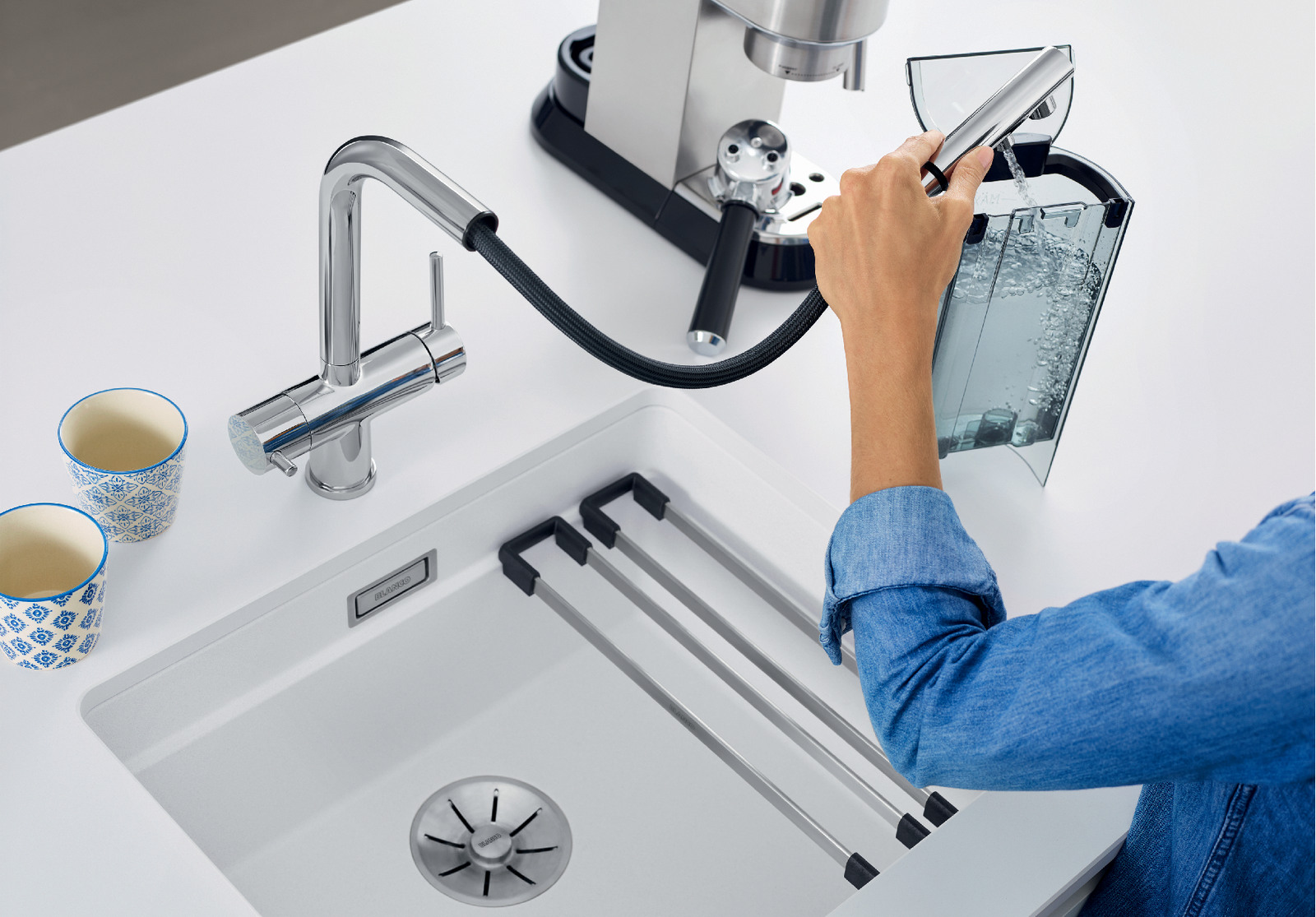 Смеситель Бланко FONTAS-S II сатин платина 527715 фото 7 Смеситель Blanco FONTAS-S II сатин платина 527715 фото 7