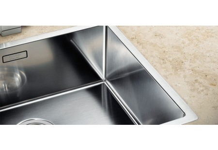 Мойка Бланко Claron 340/180-IF/N нержавеющая сталь полированная чаша справа клапан-автомат InFino 521608 фото 2 Мойка Blanco Claron 340/180-IF/N нержавеющая сталь полированная чаша справа клапан-автомат InFino 521608 фото 2