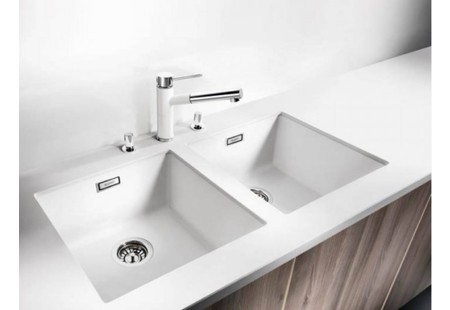 Мойка Blanco SUBLINE 400-U SILGRANIT темная скала клапан-автомат InFino 523423 фото 8