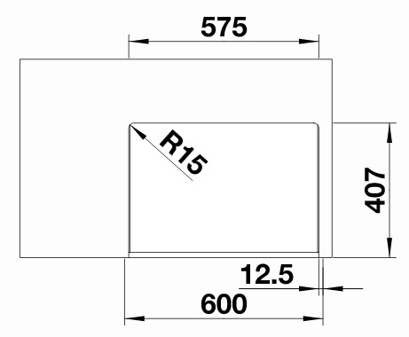 Схема встраивания 2 для мойки Blanco CRONOS XL 6-IF нержавеющая сталь полированная клапан-автомат InFino 525025
