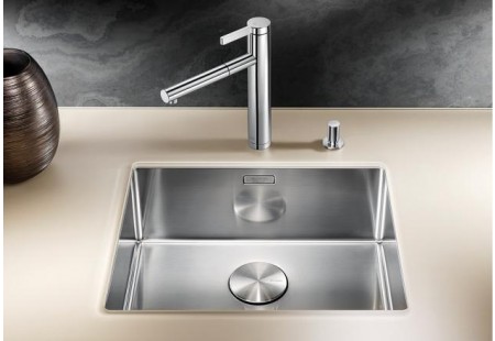 Мойка Бланко Claron 500-U нержавеющая сталь полированная клапан-автомат InFino 521577 фото 3 Мойка Blanco Claron 500-U нержавеющая сталь полированная клапан-автомат InFino 521577 фото 3