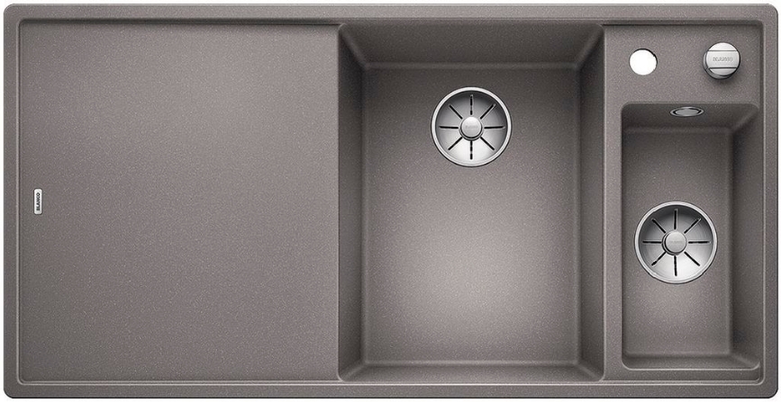 Мойка Бланко AXIA III 6 S-F алюметаллик чаша справа клапан-автомат InFino 523491 фото 1 Мойка Blanco AXIA III 6 S-F алюметаллик чаша справа клапан-автомат InFino 523491 фото 1