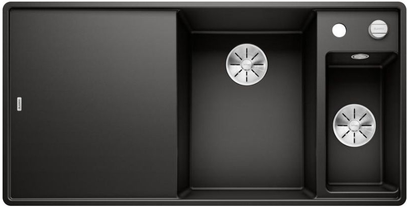 Мойка Бланко AXIA III 6 S-F черный чаша справа клапан-автомат InFino 525854 фото 1 Мойка Blanco AXIA III 6 S-F черный чаша справа клапан-автомат InFino 525854 фото 1