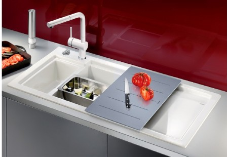 Мойка Бланко Axon II 6 S черный чаша слева клапан-автомат InFino 524150 фото 4 Мойка Blanco Axon II 6 S черный чаша слева клапан-автомат InFino 524150 фото 4