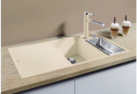 Мойка Бланко AXIA III 6 S-F черный чаша справа клапан-автомат InFino 525854 фото 2 Мойка Blanco AXIA III 6 S-F черный чаша справа клапан-автомат InFino 525854 фото 2