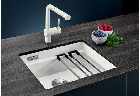 Мойка Blanco Etagon 500-U PuraPlus белый глянцевый клапан-автомат InFino 525149 фото 5