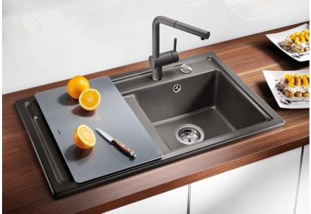 Мойка Бланко Zenar 45 S антрацит чаша справа клапан-автомат InFino 519251 фото 3 Мойка Blanco Zenar 45 S антрацит чаша справа клапан-автомат InFino 519251 фото 3
