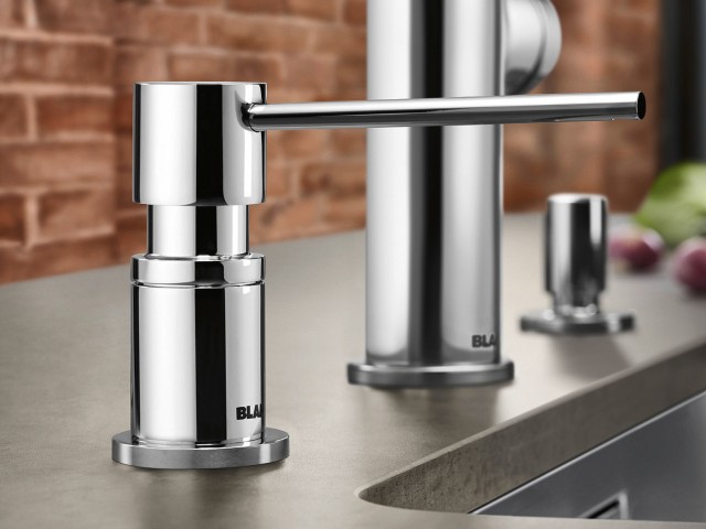 Дозатор для жидкого мыла Бланко Lato сатин золото 526699 фото 5 Дозатор для жидкого мыла Blanco Lato сатин золото 526699 фото 5