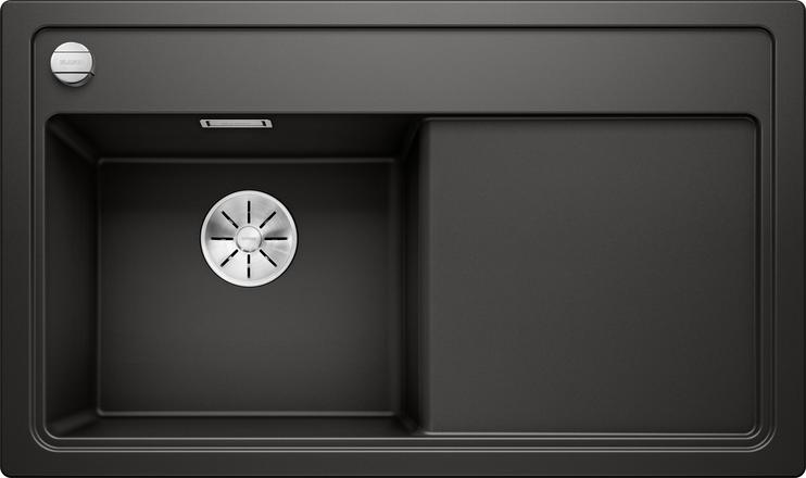 Мойка Бланко ZENAR 45S-1 черный чаша слева клапан-автомат InFino 526034 Мойка Blanco ZENAR 45S-1 черный чаша слева клапан-автомат InFino 526034