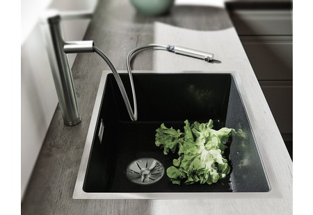 Мойка Blanco SUBLINE 500-IF черный клапан-автомат InFino 525997 фото 8