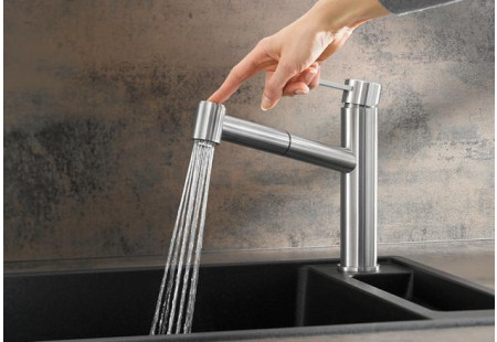 Смеситель Бланко AMBIS-S нержавеющая сталь полированная 523119 фото 4 Смеситель Blanco AMBIS-S нержавеющая сталь полированная 523119 фото 4