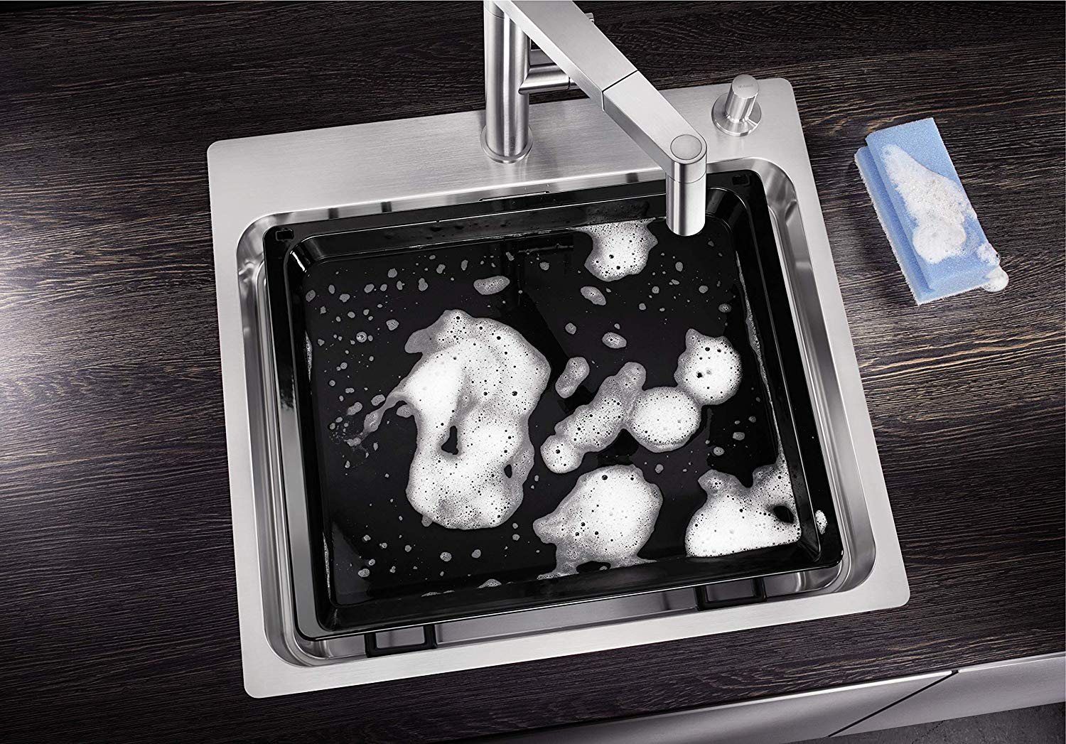 Мойка Blanco Etagon 500-IF/A нержавеющая сталь полированная клапан-автомат InFino 521748 фото 12