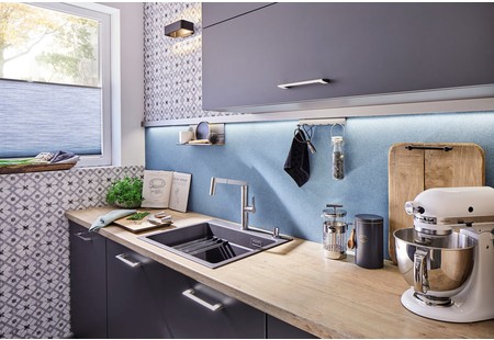 Мойка Blanco Etagon 6 серый бежевый клапан-автомат InFino 524546 фото 3