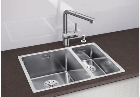 Мойка Blanco Andano 340/180-IF нержавеющая сталь полированная чаша справа клапан-автомат InFino 522973 фото 3