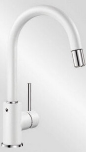 Смеситель Бланко MIDA-S SILGRANIT белый 521457 фото 3 Смеситель Blanco MIDA-S SILGRANIT белый 521457 фото 3