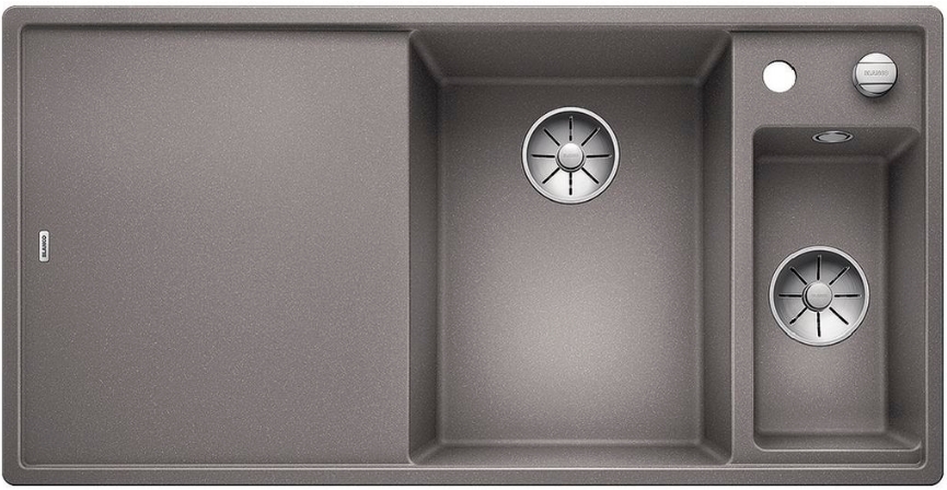 Мойка Бланко AXIA III 6 S-F алюметаллик чаша справа клапан-автомат InFino 523485 фото 1 Мойка Blanco AXIA III 6 S-F алюметаллик чаша справа клапан-автомат InFino 523485 фото 1