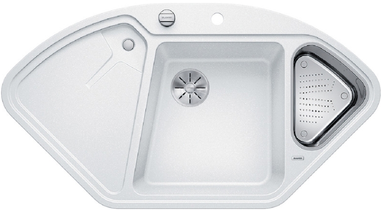 Мойка Blanco DELTA II белый чаша справа клапан-автомат InFino 523660 фото 1