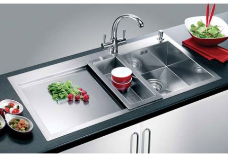 Мойка Бланко Zerox 6S-IF/A нержавеющая сталь полированная чаша слева клапан-автомат InFino 521644 фото 2 Мойка Blanco Zerox 6S-IF/A нержавеющая сталь полированная чаша слева клапан-автомат InFino 521644 фото 2