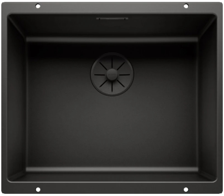 Мойка Бланко SUBLINE 500-U SILGRANIT черный клапан-автомат InFino 526340 фото 1 Мойка Blanco SUBLINE 500-U SILGRANIT черный клапан-автомат InFino 526340 фото 1