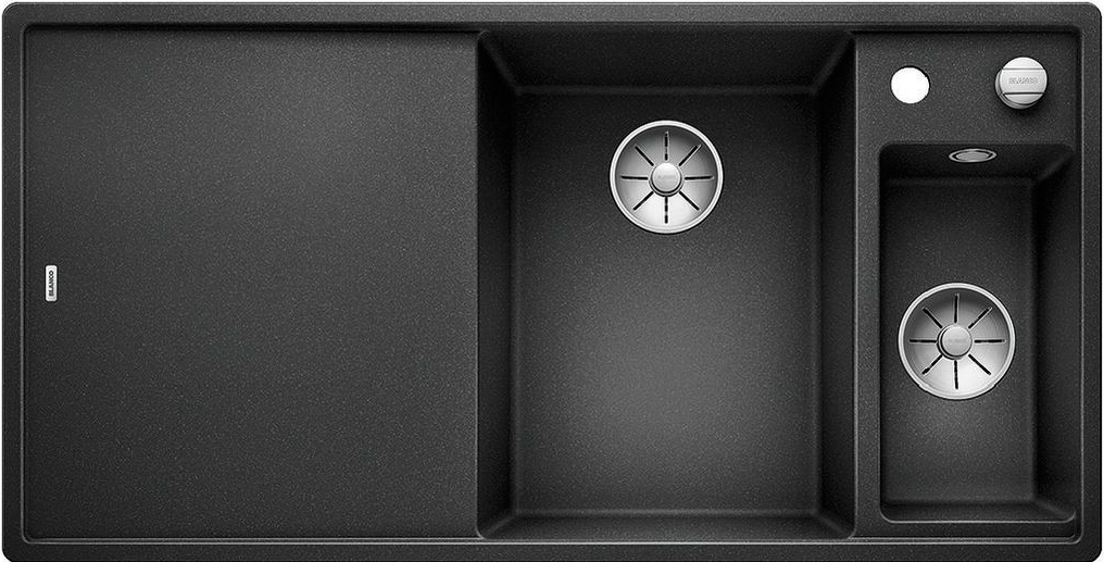 Мойка Бланко AXIA III 6 S-F антрацит чаша справа клапан-автомат InFino 523483 фото 1 Мойка Blanco AXIA III 6 S-F антрацит чаша справа клапан-автомат InFino 523483 фото 1