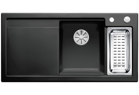 Мойка Blanco Axon II 6 S черный чаша справа клапан-автомат InFino 524149 фото 1