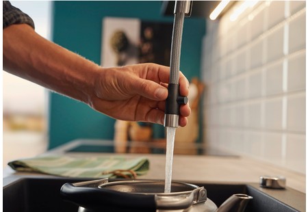 Смеситель Бланко Jandora-S нержавеющая сталь матовая 526614 фото 4 Смеситель Blanco Jandora-S нержавеющая сталь матовая 526614 фото 4