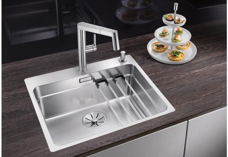 Мойка Blanco Etagon 500-IF/A нержавеющая сталь полированная клапан-автомат InFino 521748 фото 2