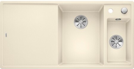 Мойка Бланко AXIA III 6 S жасмин чаша справа клапан-автомат InFino 523478 фото 1 Мойка Blanco AXIA III 6 S жасмин чаша справа клапан-автомат InFino 523478 фото 1